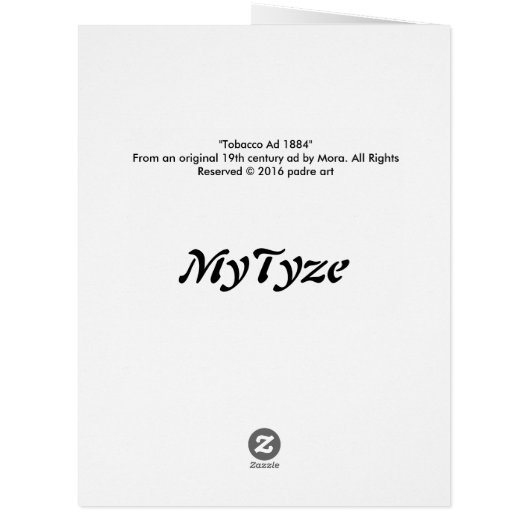 Tobacco Ad 1884 (Back)