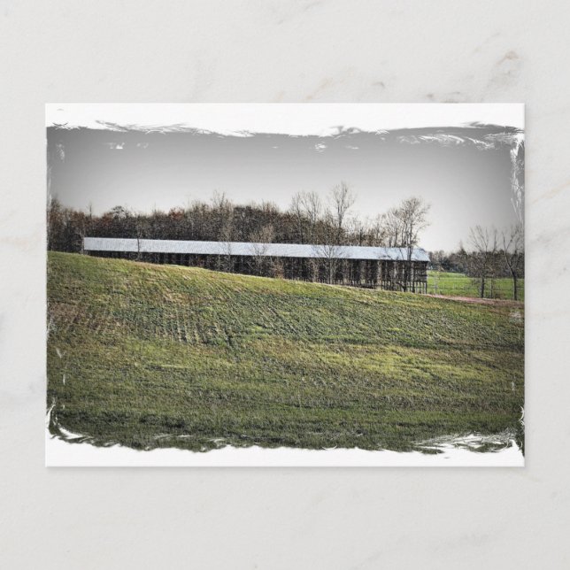 Tobacco Barn Postcard (Front)