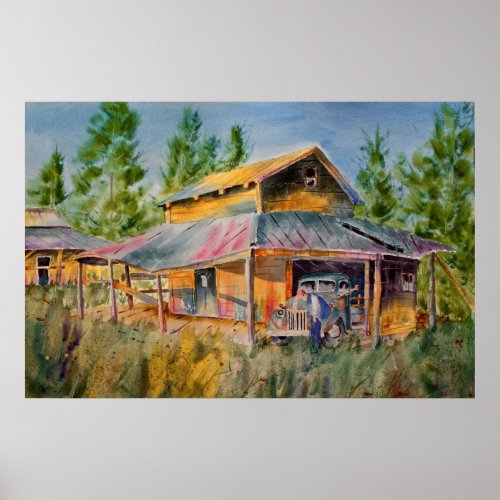 Tobacco Barn Print