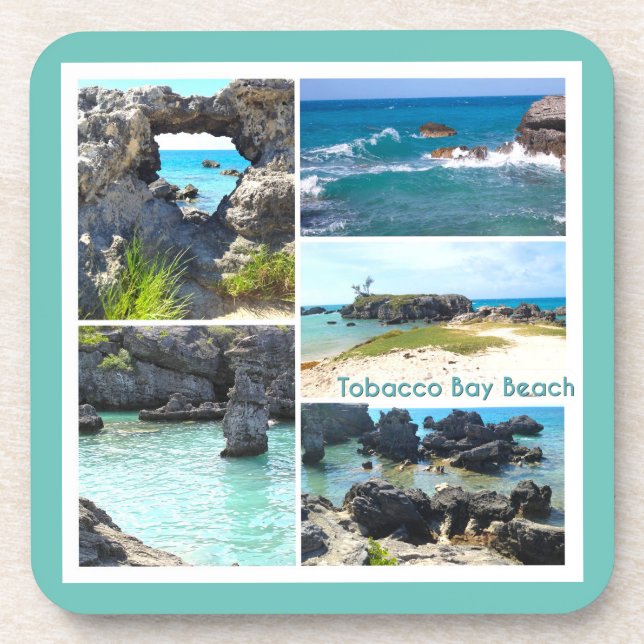 Tobacco Bay Beach, Bermuda  Beverage Coaster (Front)