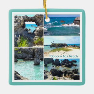 Tobacco Bay Beach, Bermuda Ceramic Ornament