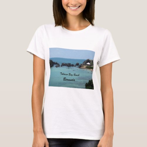 Tobacco Bay Beach Bermuda T_Shirt