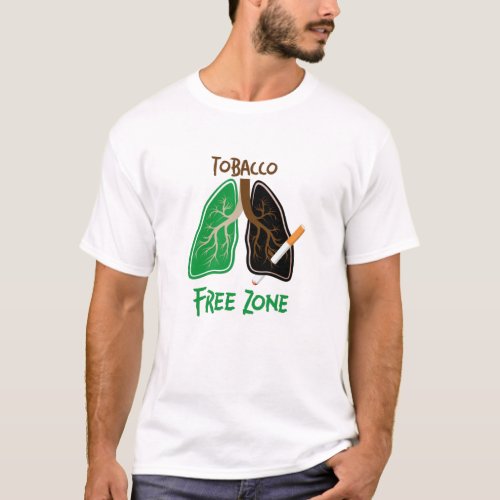 Tobacco Free Zone Anti_Smoke T_Shirt