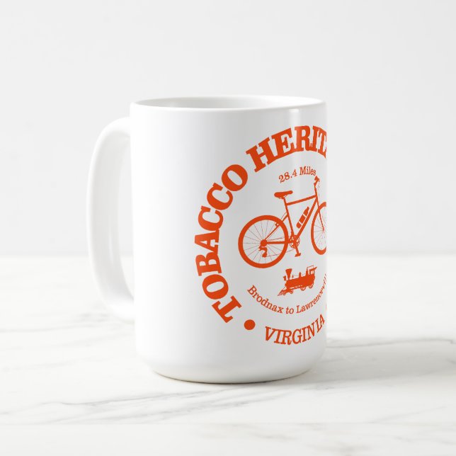 Tobacco Heritage Trail (cycling) Coffee Mug (Front Left)