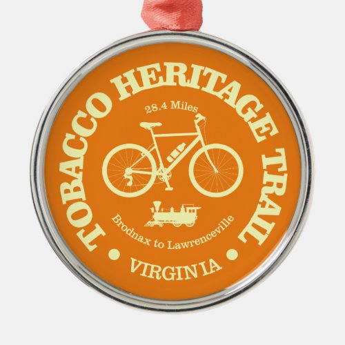 Tobacco Heritage Trail cycling Metal Ornament
