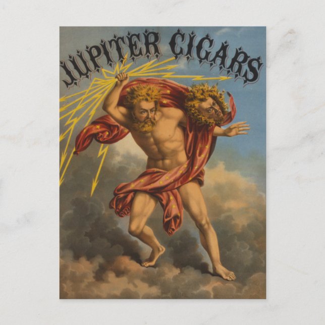 Tobacco Label, 1868. Postcard (Front)