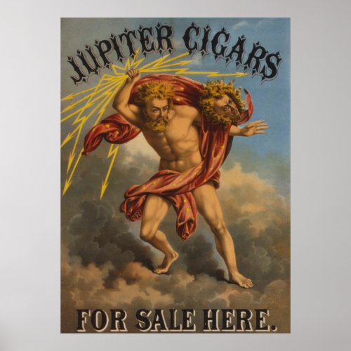 Tobacco Label 1868 Poster