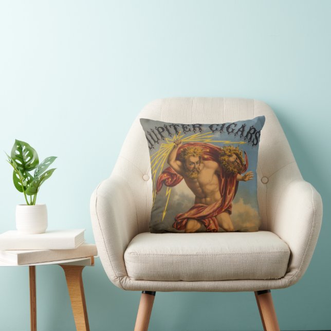 Tobacco Label, 1868. Throw Pillow (Chair)