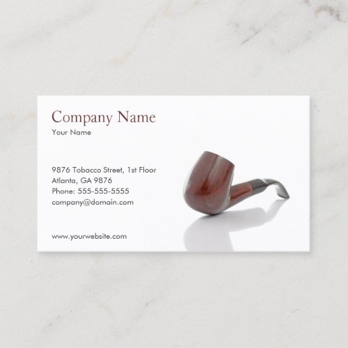 Tobacco Pipe Business Card Template