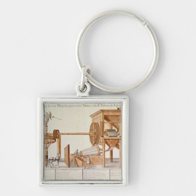 Tobacco Sieving Machine from the Royal Tobacco Keychain (Front)