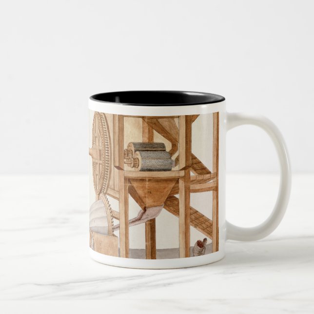 Tobacco Sieving Machine from the Royal Tobacco Two-Tone Coffee Mug (Right)