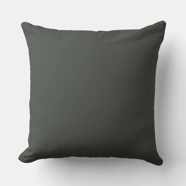 Tobacco Solid Color Throw Pillow (Front)