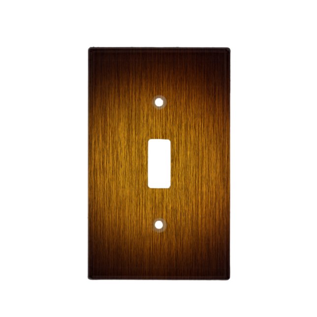 Tobacco Sunburst Grainy Wood Background Light Switch Cover (Front)