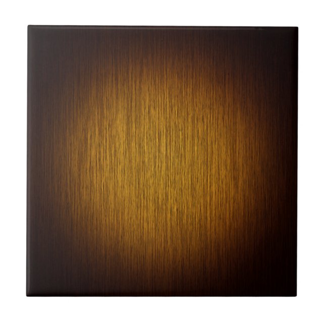 Tobacco Sunburst Grainy Wood Background Tile (Front)