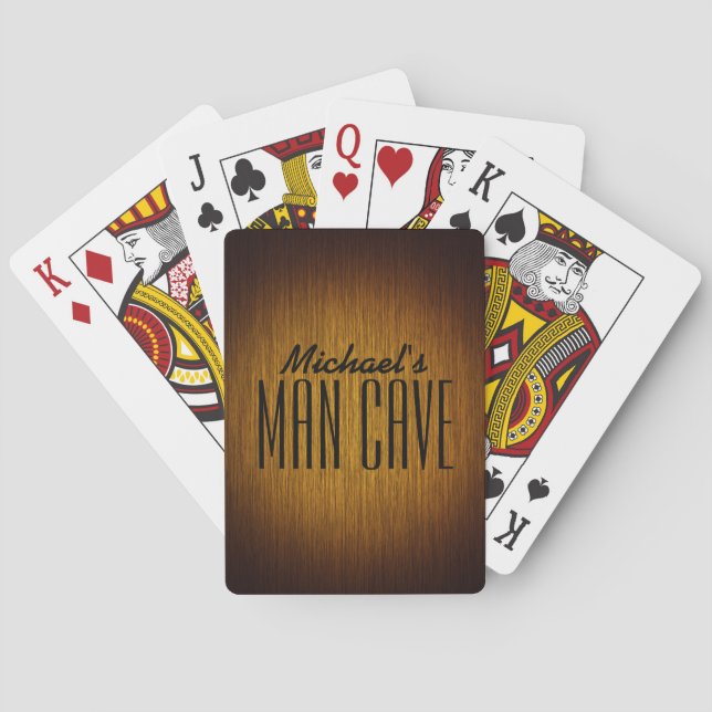 Tobacco Sunburst Man Cave Poker Cards (Back)