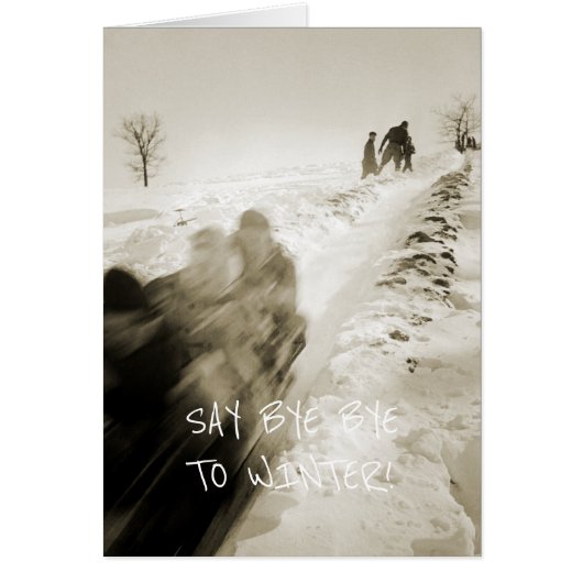 TOBAGGAN 1920'S WINTER SPORTS SLEDDING FAMILY FUN (Front)