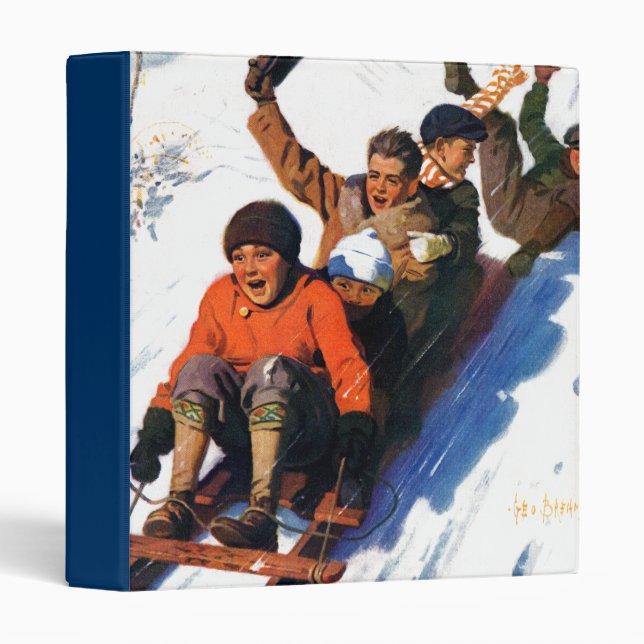 Tobagganing 3 Ring Binder (Front/Spine)
