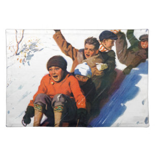 Tobagganing Placemat