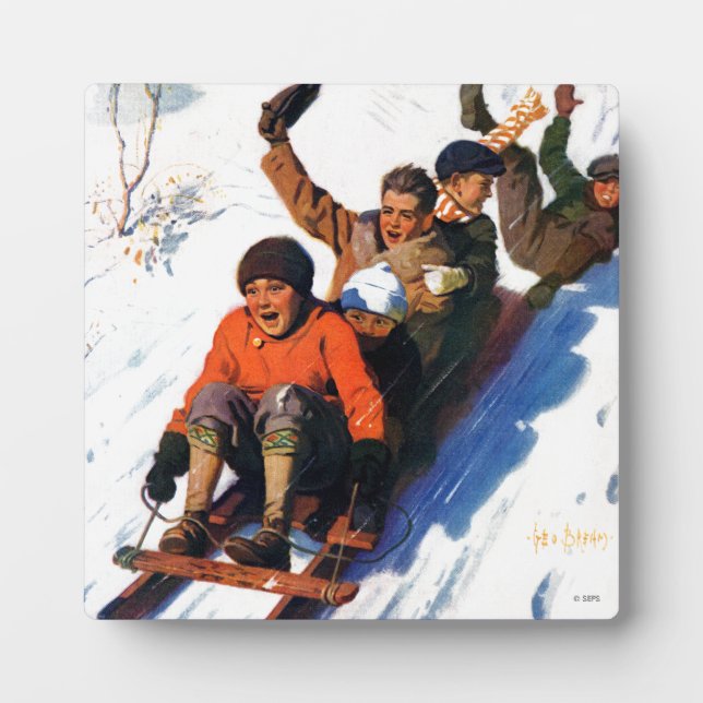 Tobagganing Plaque (Front)