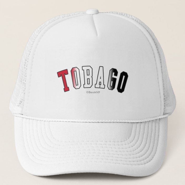 Tobago in National Flag Colors Hat