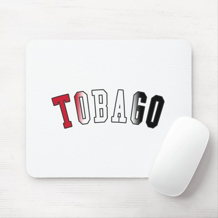 Tobago in National Flag Colors Mousepad
