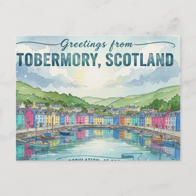 Tobemory Scotland Postcard (Front)