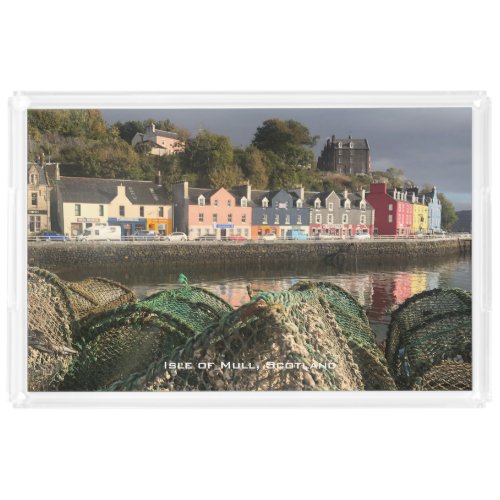 Tobermory Isle of Mull Scotland Scenic Acrylic Tray