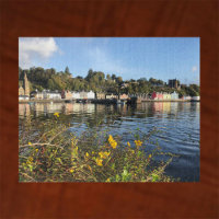 Tobermory, Isle of Mull, Scotland with Flowers Jigsaw Puzzle