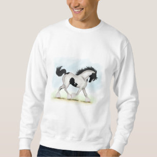 Tobiano Gypsy Vanner Horse Sweatshirt