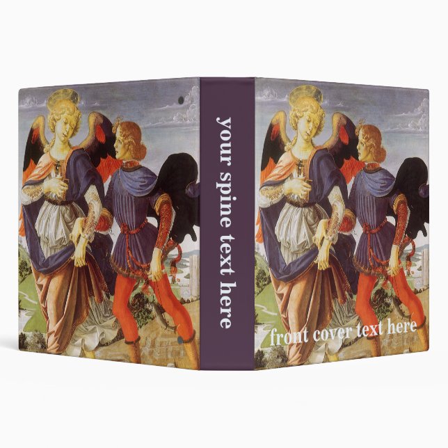 Tobias and the Angel by Andrea del Verrocchio Binder (Background)