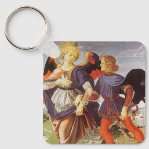 Tobias and the Angel by Andrea del Verrocchio Keychain