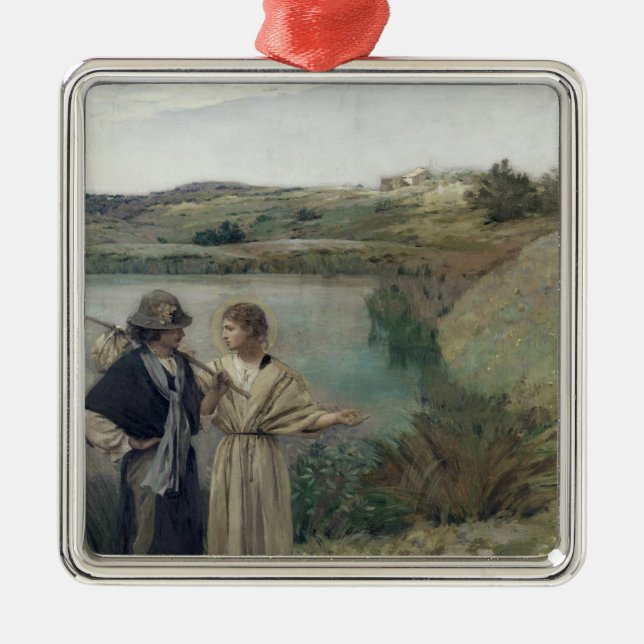 Tobias and the Archangel Raphael Metal Ornament (Front)