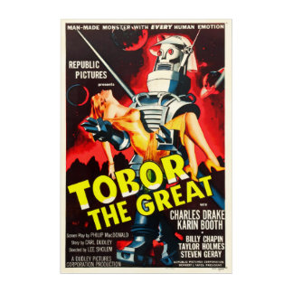 TOBOR Robot Horror Monster Movie Poster Acrylic Print