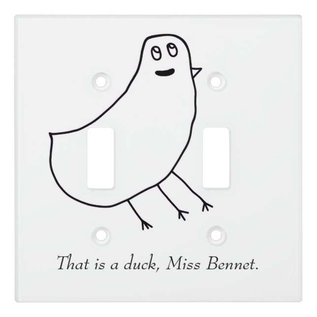 TOBS Duck Light Switch Cover (Front)