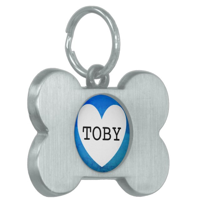 ❤️   TOBY pet tag by dalDesignNZ (Front Left)