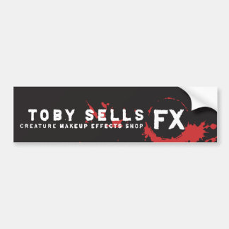 Toby Sells Creature Makeup FX Shop Bumper Sticker