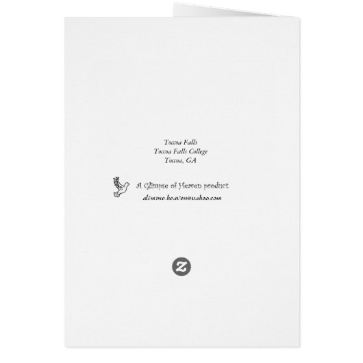 Toccoa Falls Cards (Back)