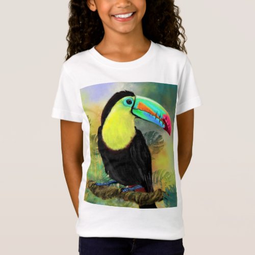 Toco Toucan Bird Kids T_Shirt