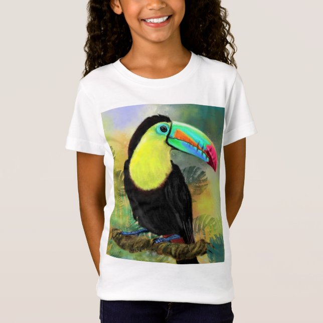 Toco Toucan Bird Kids T-Shirt (Front)