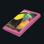 Toco Toucan Bird Trifold Wallet Painting<br><div class="desc">Exotic Tropical Toco Toucan Bird - MIGNED Painting</div>