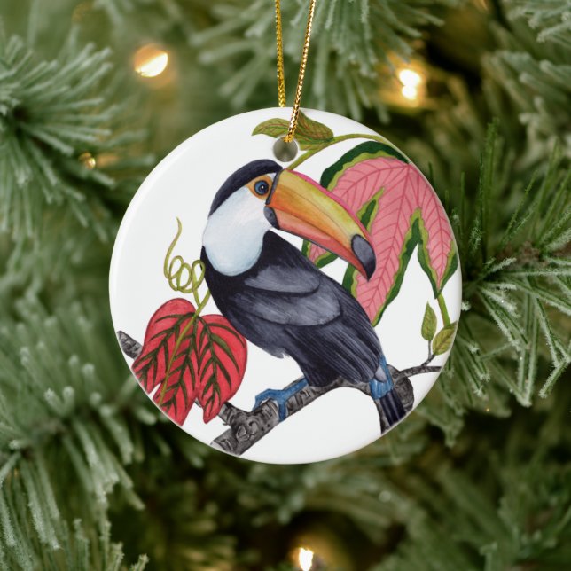 Toco Toucan Ceramic Ornament (Tree)