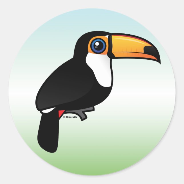 Toco Toucan Classic Round Sticker (Front)