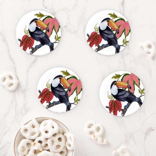 Toco Toucan Coaster Set (In Situ)