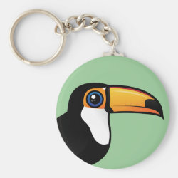Birdorable Toco Toucan Basic Button Keychain