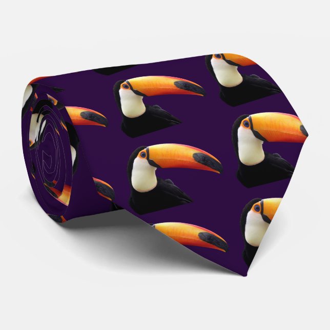 Toco Toucan Neck Tie (Rolled)
