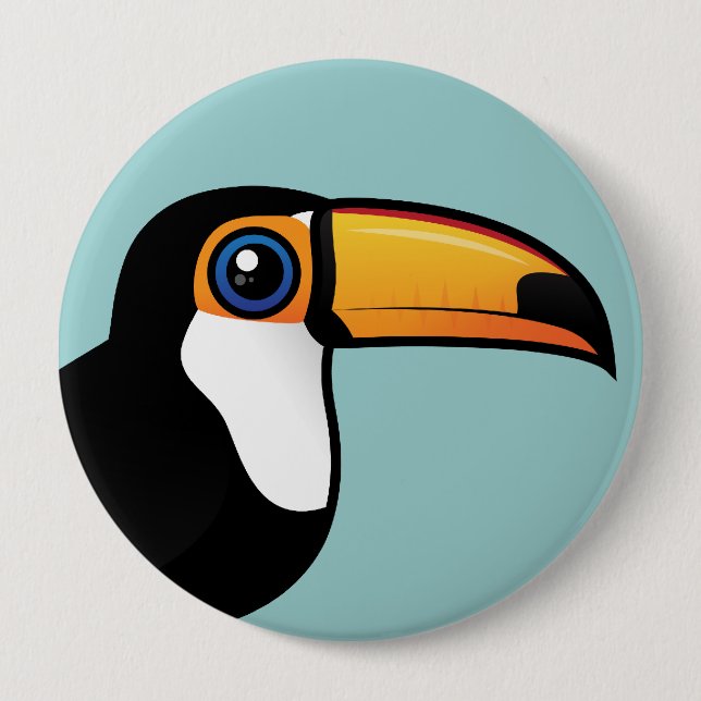 Toco Toucan Pinback Button (Front)