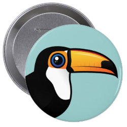 Birdorable Toco Toucan Round Button