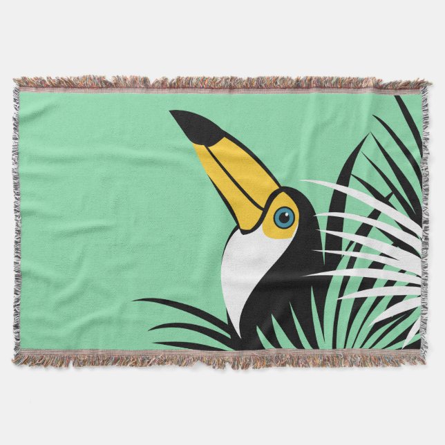 Toco Toucan Throw Blanket (Front)
