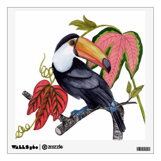 Toco Toucan Wall Decal (Front)