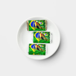 Toco Toucan with Brazil Flag Tie Hershey's Miniatures